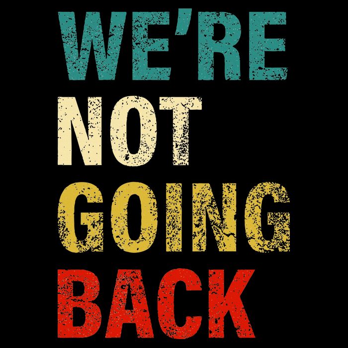 WeRe Not Going Back 2024 Cropped Pullover Crew