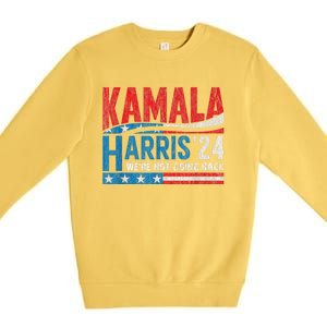 WeRe Not Going Back Vote For 2024 President Kamala Harris Premium Crewneck Sweatshirt