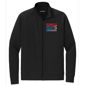 WeRe Not Going Back Vote For 2024 President Kamala Harris Stretch Full-Zip Cadet Jacket