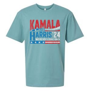 WeRe Not Going Back Vote For 2024 President Kamala Harris Sueded Cloud Jersey T-Shirt