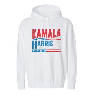 WeRe Not Going Back Vote For 2024 President Kamala Harris Garment-Dyed Fleece Hoodie