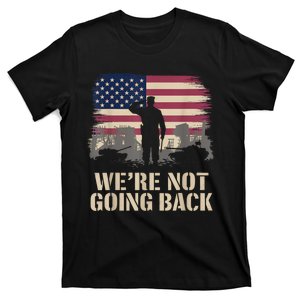 WeRe Not Going Back Harris Walz Waltz Election T-Shirt