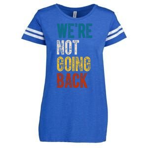 Were Not Going Back Vote Kamala Harris 2024 Enza Ladies Jersey Football T-Shirt