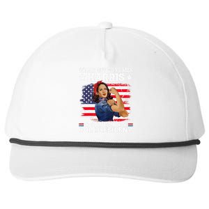 WeRe Not Going Back Vote For 2024 President Kamalaharris Gift Snapback Five-Panel Rope Hat