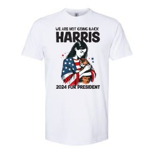 Were Not Going Back Vote For 2024 President Kamalaharris Softstyle CVC T-Shirt