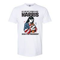 Were Not Going Back Vote For 2024 President Kamalaharris Softstyle CVC T-Shirt