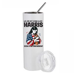 Were Not Going Back Vote For 2024 President Kamalaharris Stainless Steel Tumbler