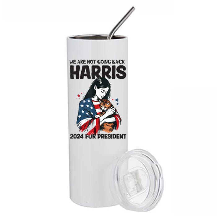 Were Not Going Back Vote For 2024 President Kamalaharris Stainless Steel Tumbler