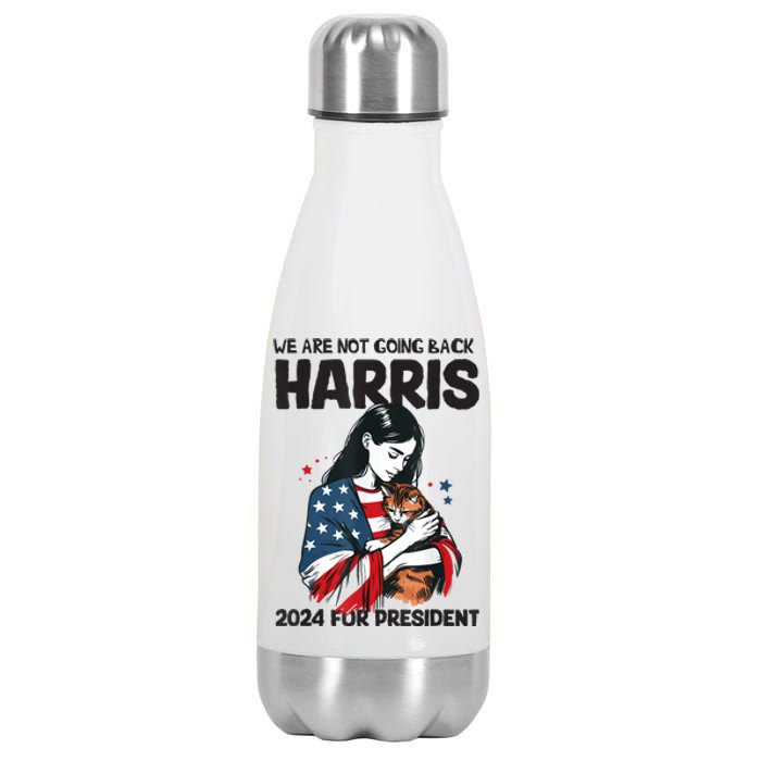 Were Not Going Back Vote For 2024 President Kamalaharris Stainless Steel Insulated Water Bottle