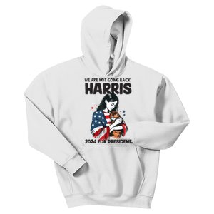 Were Not Going Back Vote For 2024 President Kamalaharris Kids Hoodie