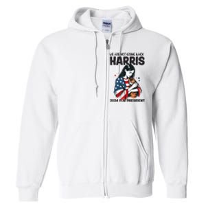 Were Not Going Back Vote For 2024 President Kamalaharris Full Zip Hoodie