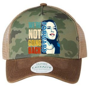 Were Not Going Back Vote For 2024 President Kamala Harris Legacy Tie Dye Trucker Hat