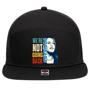 Were Not Going Back Vote For 2024 President Kamala Harris 7 Panel Mesh Trucker Snapback Hat