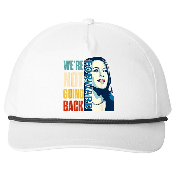 Were Not Going Back Vote For 2024 President Kamala Harris Snapback Five-Panel Rope Hat