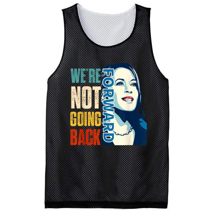 Were Not Going Back Vote For 2024 President Kamala Harris Mesh Reversible Basketball Jersey Tank