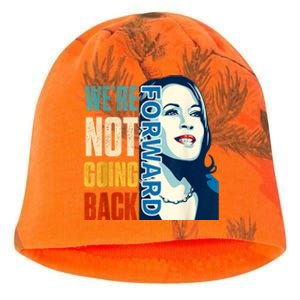 Were Not Going Back Vote For 2024 President Kamala Harris Kati - Camo Knit Beanie