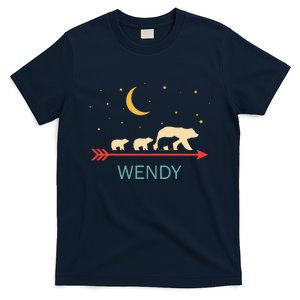 Wendy Name Gift Personalized Mama Bear With 3 Cubs T-Shirt