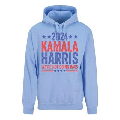 WeRe Not Going Back Vote For 2024 President Kamalaharris Gift Unisex Surf Hoodie