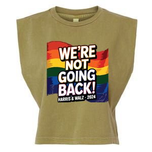 We’Re Not Going Back Pride Harris And Walz Vote In 2024 Garment-Dyed Women's Muscle Tee