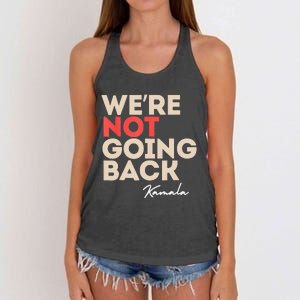 WeRe Not Going Back Women's Knotted Racerback Tank