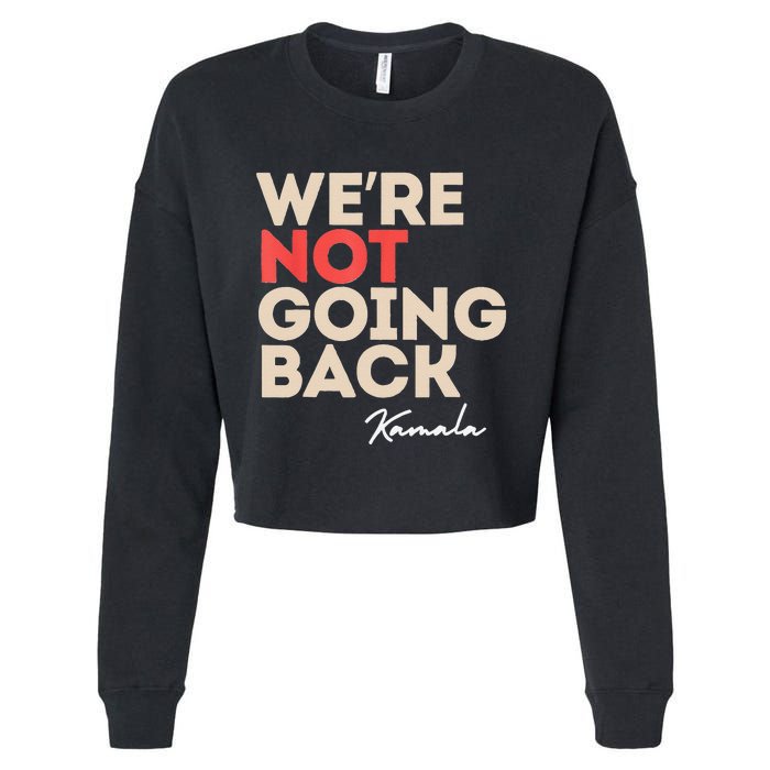 WeRe Not Going Back Cropped Pullover Crew