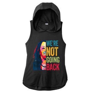 WeRe Not Going Back Ladies PosiCharge Tri-Blend Wicking Draft Hoodie Tank