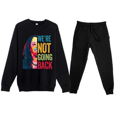 WeRe Not Going Back Premium Crewneck Sweatsuit Set