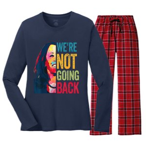 WeRe Not Going Back Women's Long Sleeve Flannel Pajama Set 