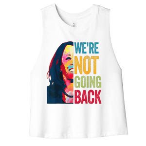 WeRe Not Going Back Women's Racerback Cropped Tank