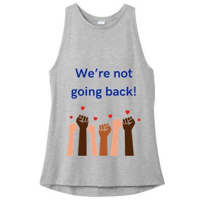WeRe Not Going Back! Ladies PosiCharge Tri-Blend Wicking Tank