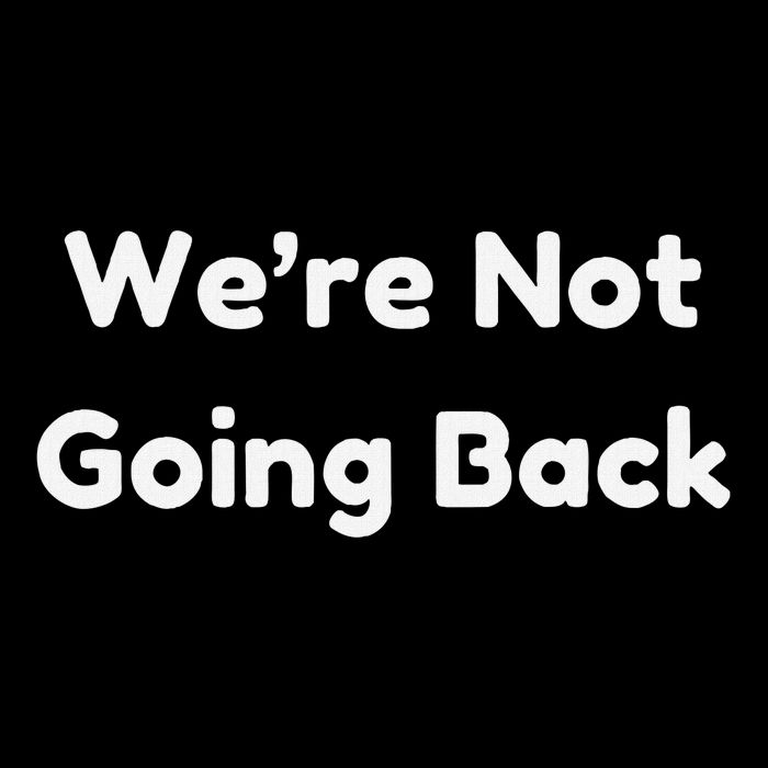 WeRe Not Going Back 7-Panel Snapback Hat
