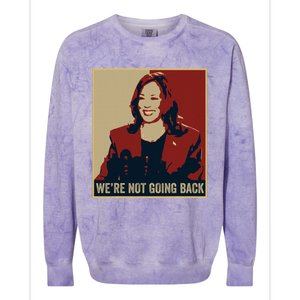 WeRe Not Going Back 2024 American Election Democracy Colorblast Crewneck Sweatshirt