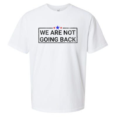 WeRe Not Going Back Kamala Harris 2024 Sueded Cloud Jersey T-Shirt