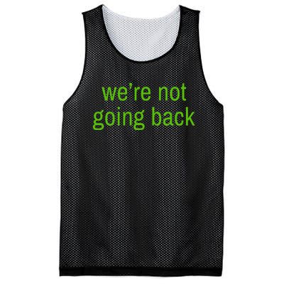 WeRe Not Going Back Lime Green Vote 2024 Mesh Reversible Basketball Jersey Tank