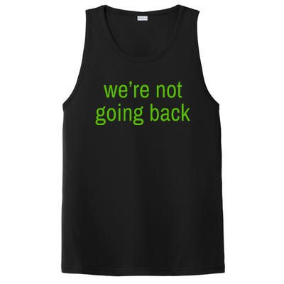 WeRe Not Going Back Lime Green Vote 2024 PosiCharge Competitor Tank