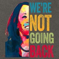 WeRe Not Going Back Cotton Canvas Backpack