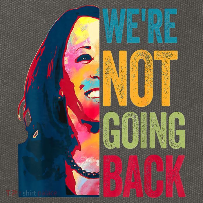 WeRe Not Going Back Cotton Canvas Backpack