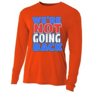 WeRe Not Going Back Vote 2024 Democracy Election President Gift Cooling Performance Long Sleeve Crew