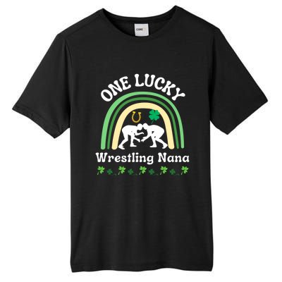 Wrestling Nana Grandma St Patrick's Day Sports Meaningful Gift Tall Fusion ChromaSoft Performance T-Shirt