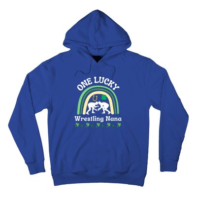 Wrestling Nana Grandma St Patrick's Day Sports Meaningful Gift Hoodie