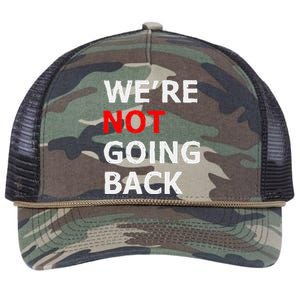 WeRe Not Going Back Retro Rope Trucker Hat Cap