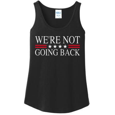 WeRe Not Going Back U.S Flag Ladies Essential Tank