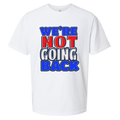 WeRe Not Going Back Vote 2024 Democracy Election President Sueded Cloud Jersey T-Shirt