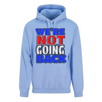 WeRe Not Going Back Vote 2024 Democracy Election President Unisex Surf Hoodie