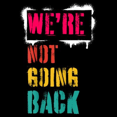WeRe Not Going Back Kamala Harris Retro T-Shirt