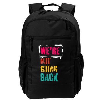 WeRe Not Going Back Kamala Harris Retro Backpack