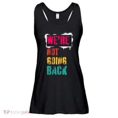 WeRe Not Going Back Kamala Harris Retro Ladies Essential Flowy Tank