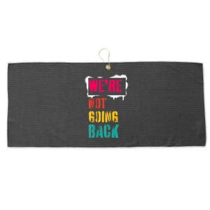 WeRe Not Going Back Kamala Harris Retro Large Microfiber Waffle Golf Towel