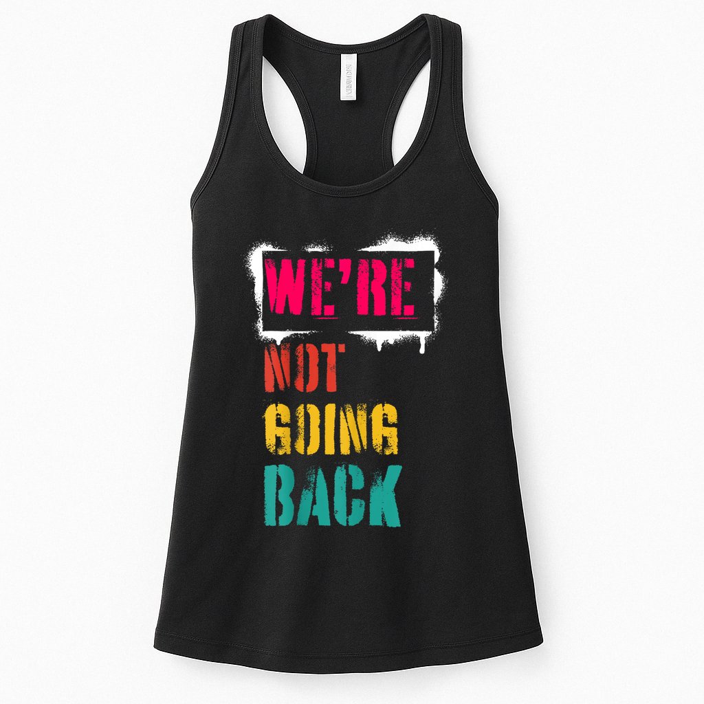 WeRe Not Going Back Kamala Harris Retro Womens Tank Top