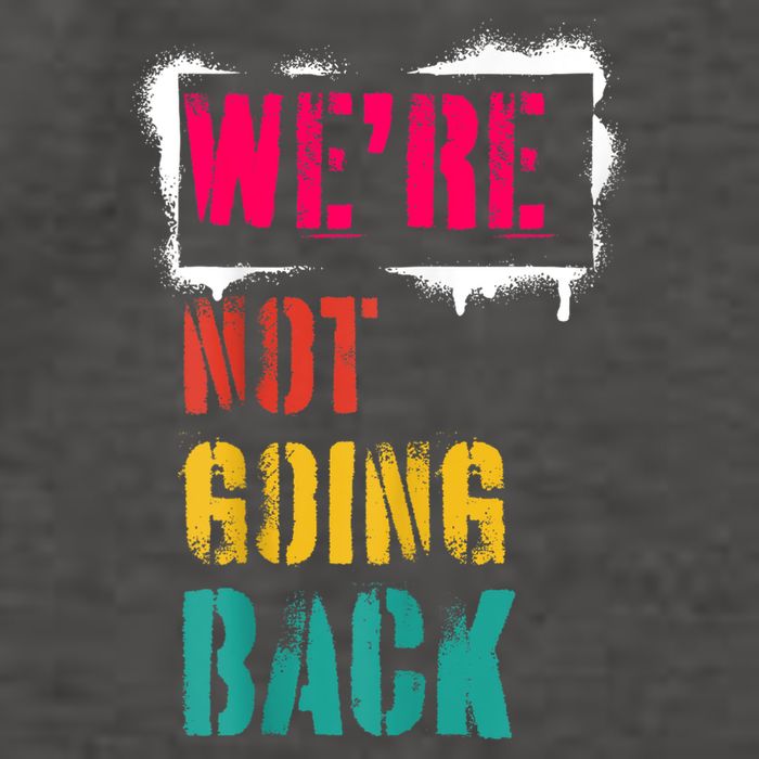 WeRe Not Going Back Kamala Harris Retro Vector Backpack